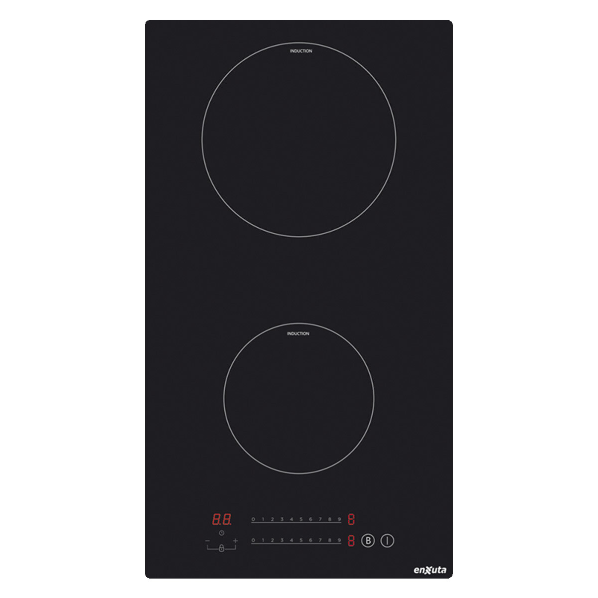 ANAFE DE EMPOTRAR DE INDUCCIÓN CON 2 HORNALLAS ENXUTA 