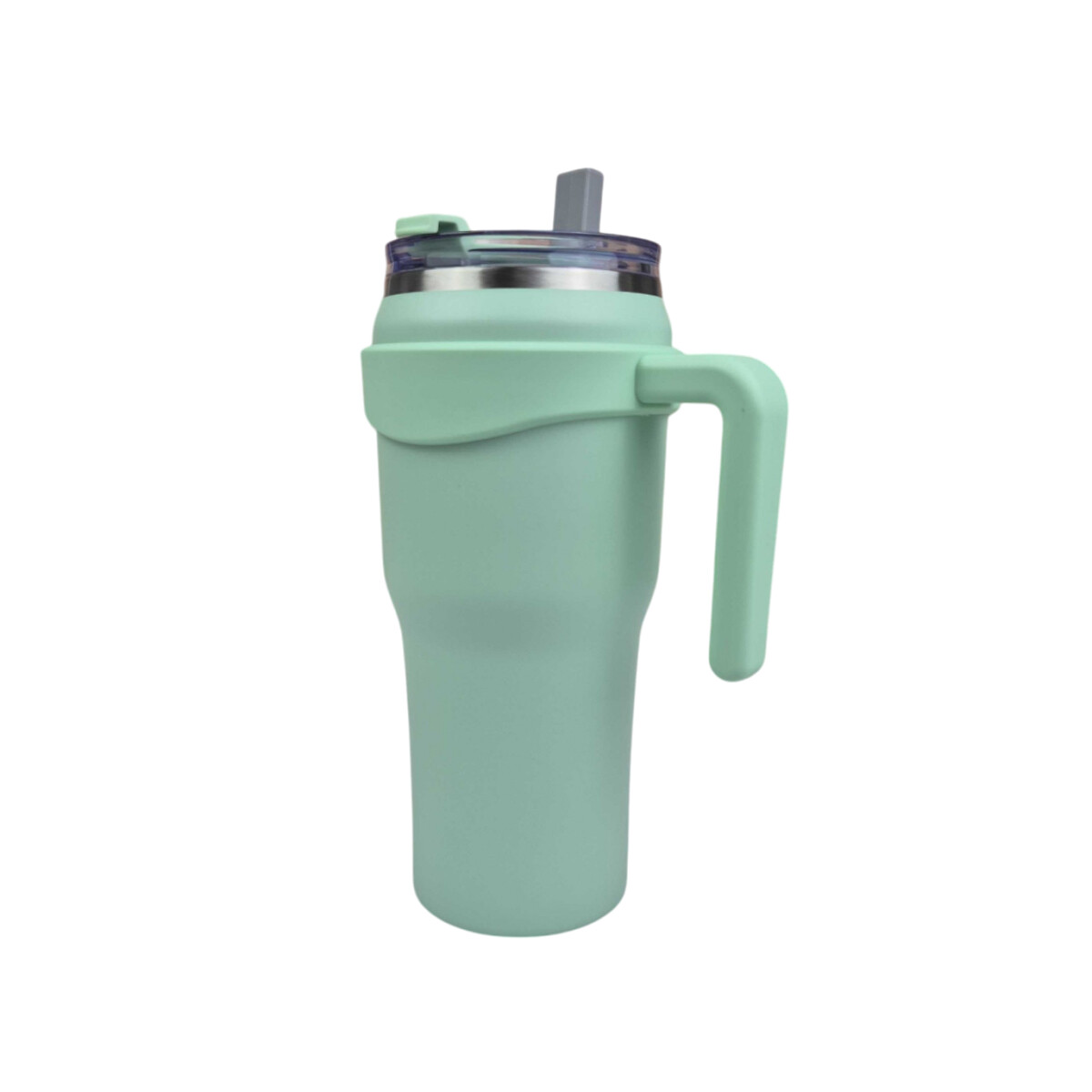 Vaso Térmico Con Tapa Y Asa Rígida 1100 Ml - Verde 