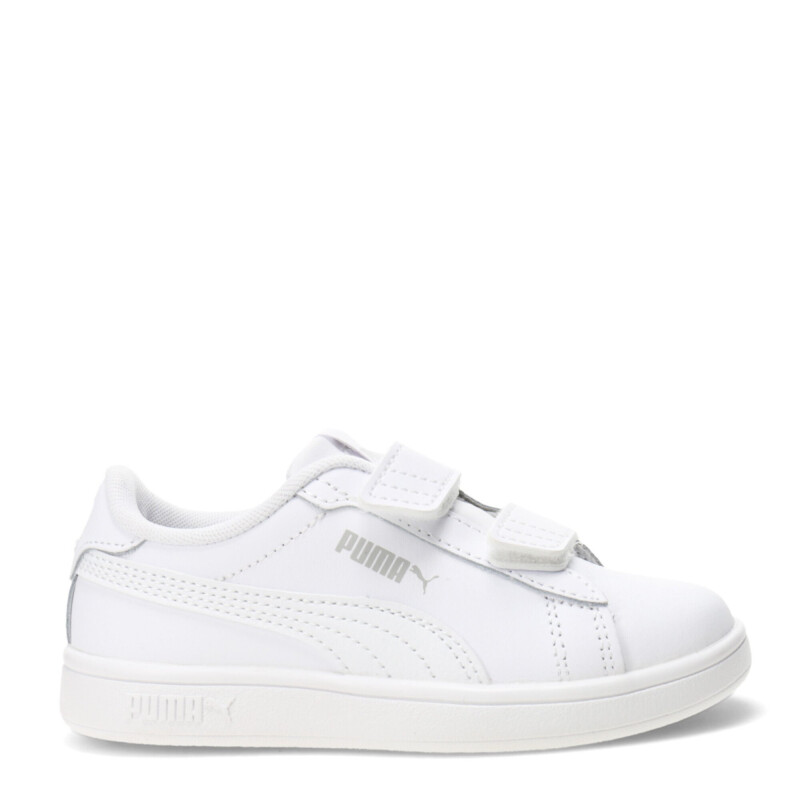 Championes Infantiles Puma Smash 3.0 Leather Blanco