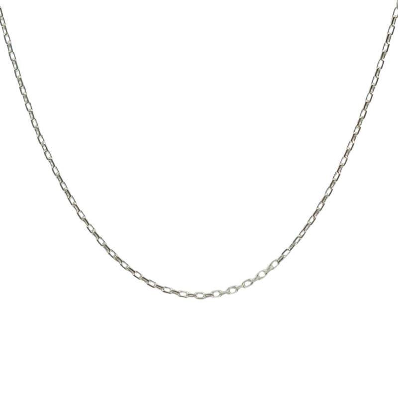 CADENA PLATA TIPO FORCE , FINA , LARGO 40CM L8d1401-040-40-xc