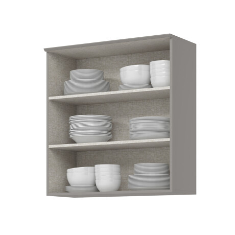 AÉREO 2 PUERTAS EN VIDRIO ALACENA - LINEA AMERICANA GRIS