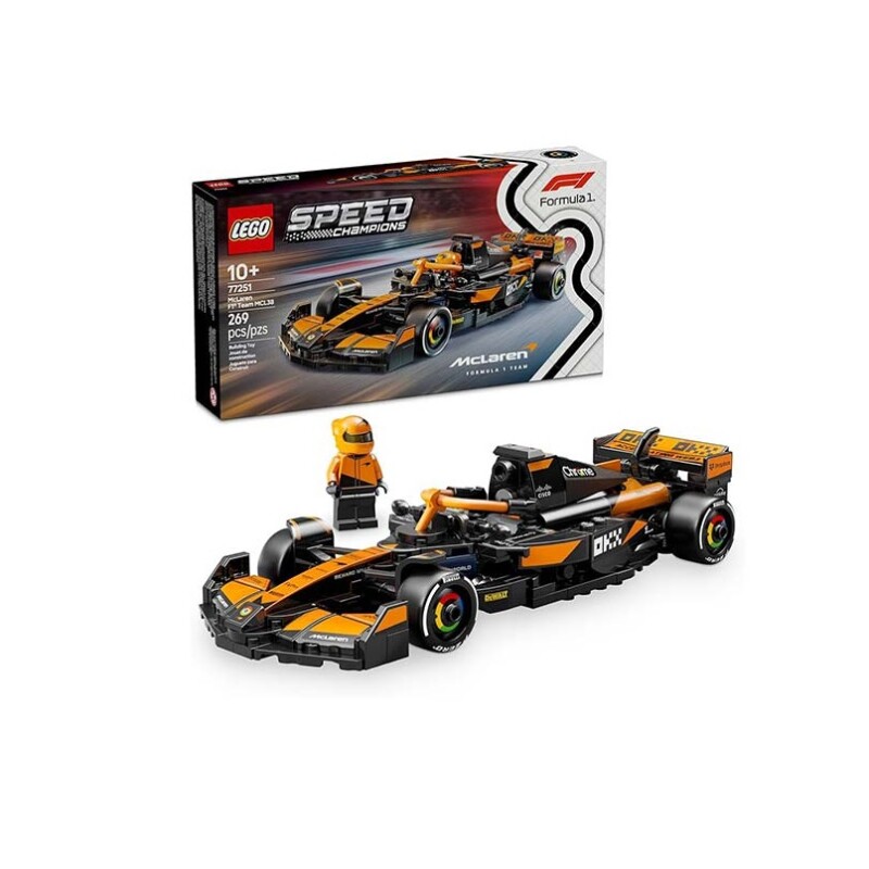 LEGO Speed Champions McLaren F1 Team MCL38 Auto de Carreras 10+ LEGO SPEED CHAMPIONS AUTO DE CARRERAS MCLAREN F1 TEAM MCL38 10+