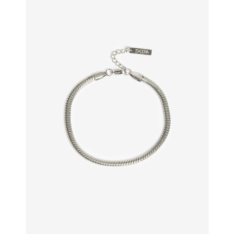 Pulseras Flexibles Metal Plateado