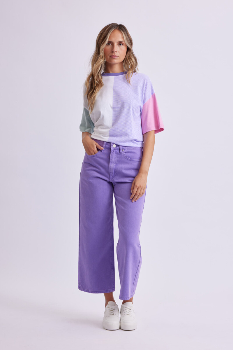 Remera manga corta oversize Estampa Bloques