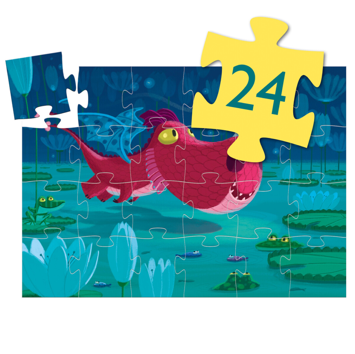 Puzzle Djeco Edmond el dragón - 24 Piezas 