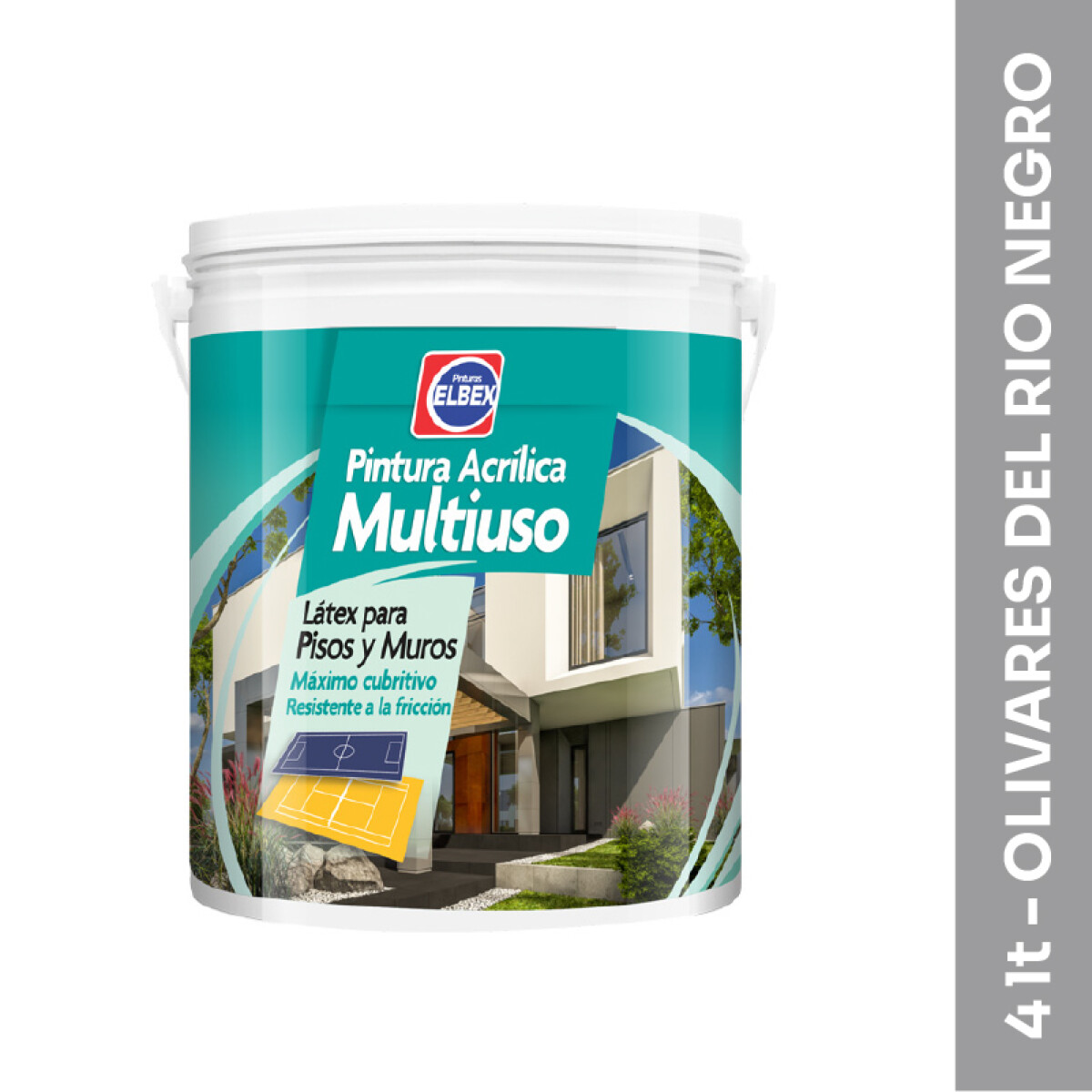 Pintura acrílica multiuso - PAM - 4 lt - Olivares del Río 