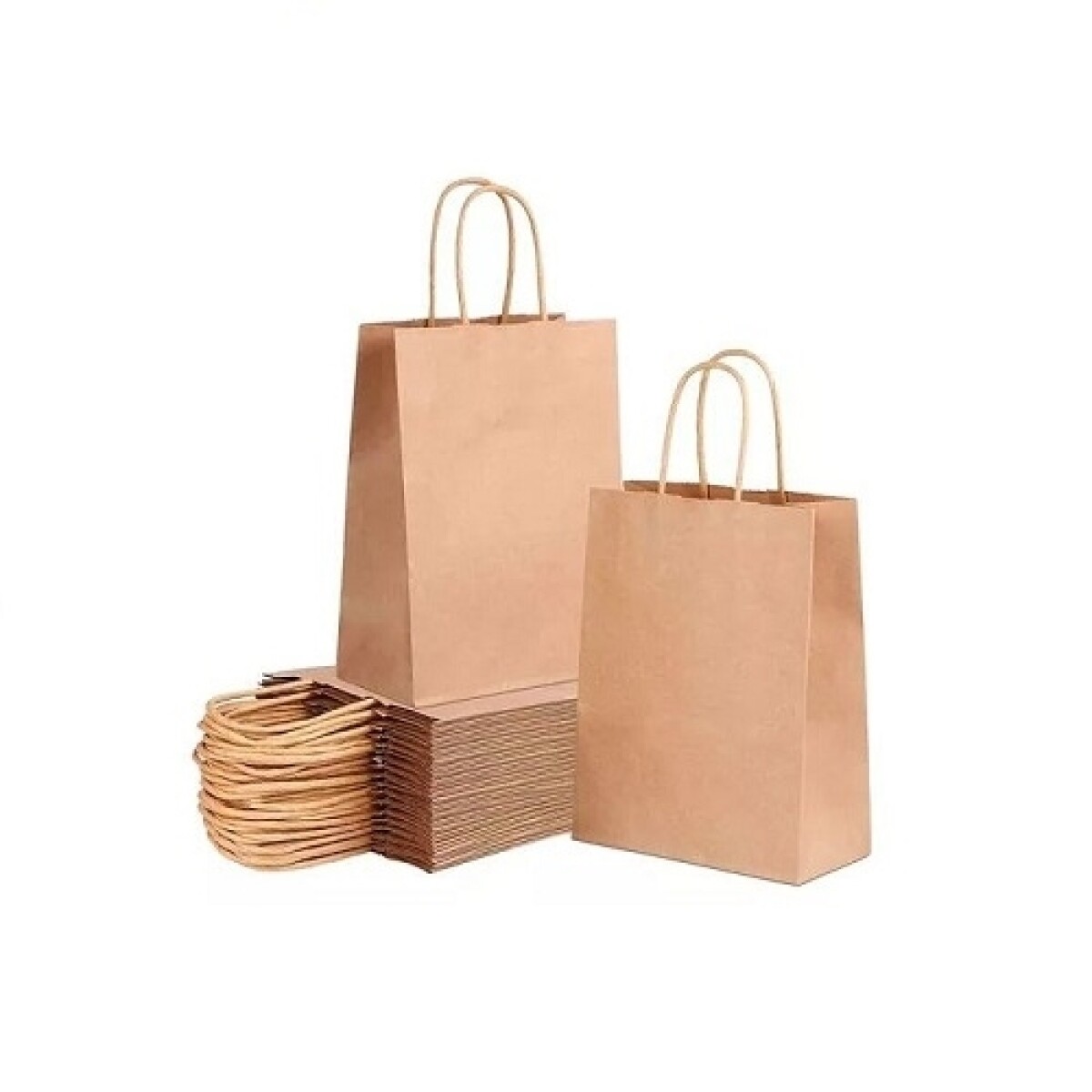 Bolsa Kraft con Asa x12 - Chica 