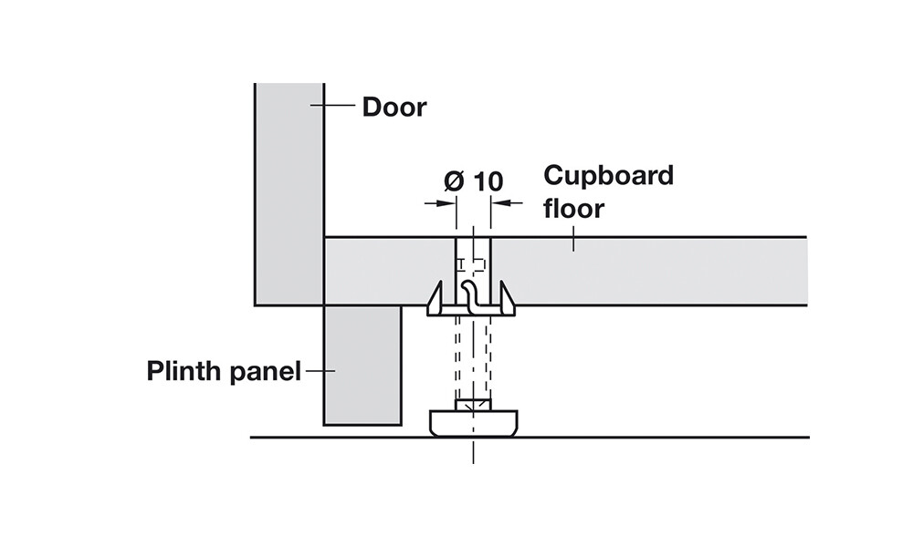 Pata reguladora para mueble 637.05.001 Pata Reguladora Para Mueble 637.05.001