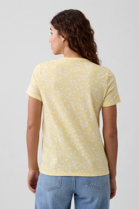 Remera Manga Corta Mujer Sp Yellow Floral