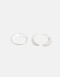 Sets Anillos Strass Set De Anilos Con Cubic - Plateado Rodio