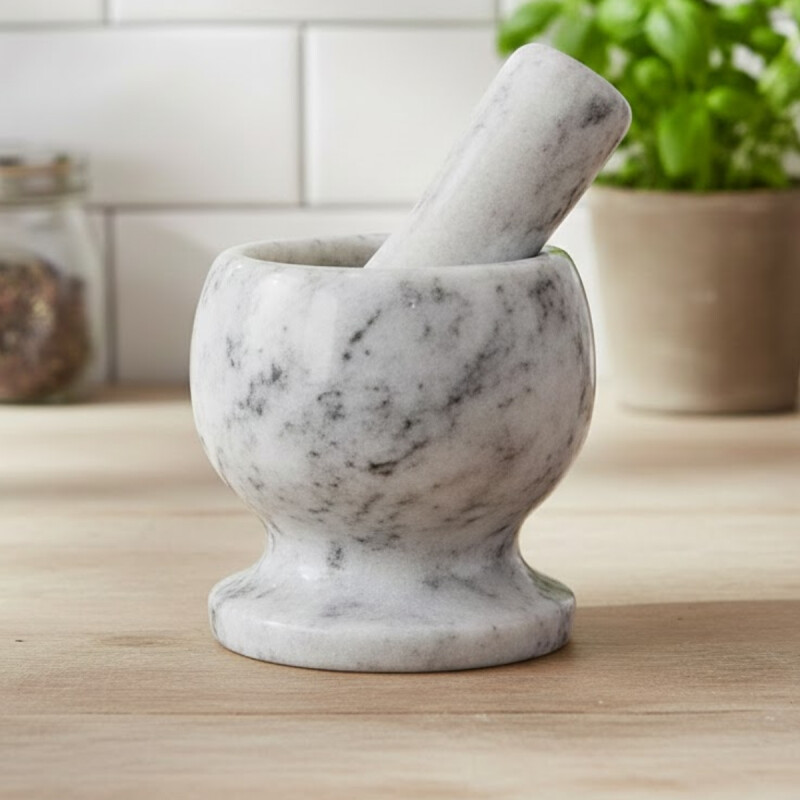 Mortero de marmol BLANCO