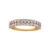 Anillo Medio Sin fin doble-Oro bajo-Piedra Zirconia-AN824 conpiedra