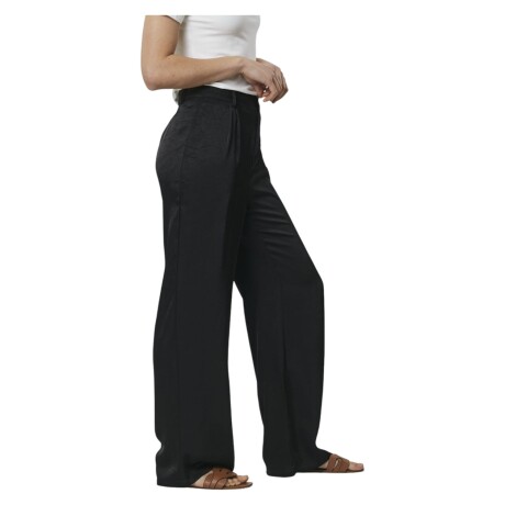 Pantalón Satén Texturizado para Dama UFO Diana Negro Negro