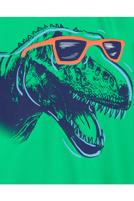 Traje de baño dos piezas con protección UPF 50+ diseño dinos Sin color