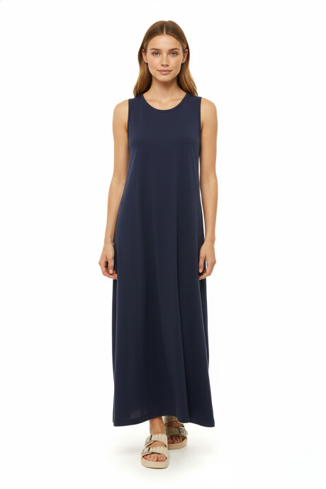 Vestido Barra Azul Marino