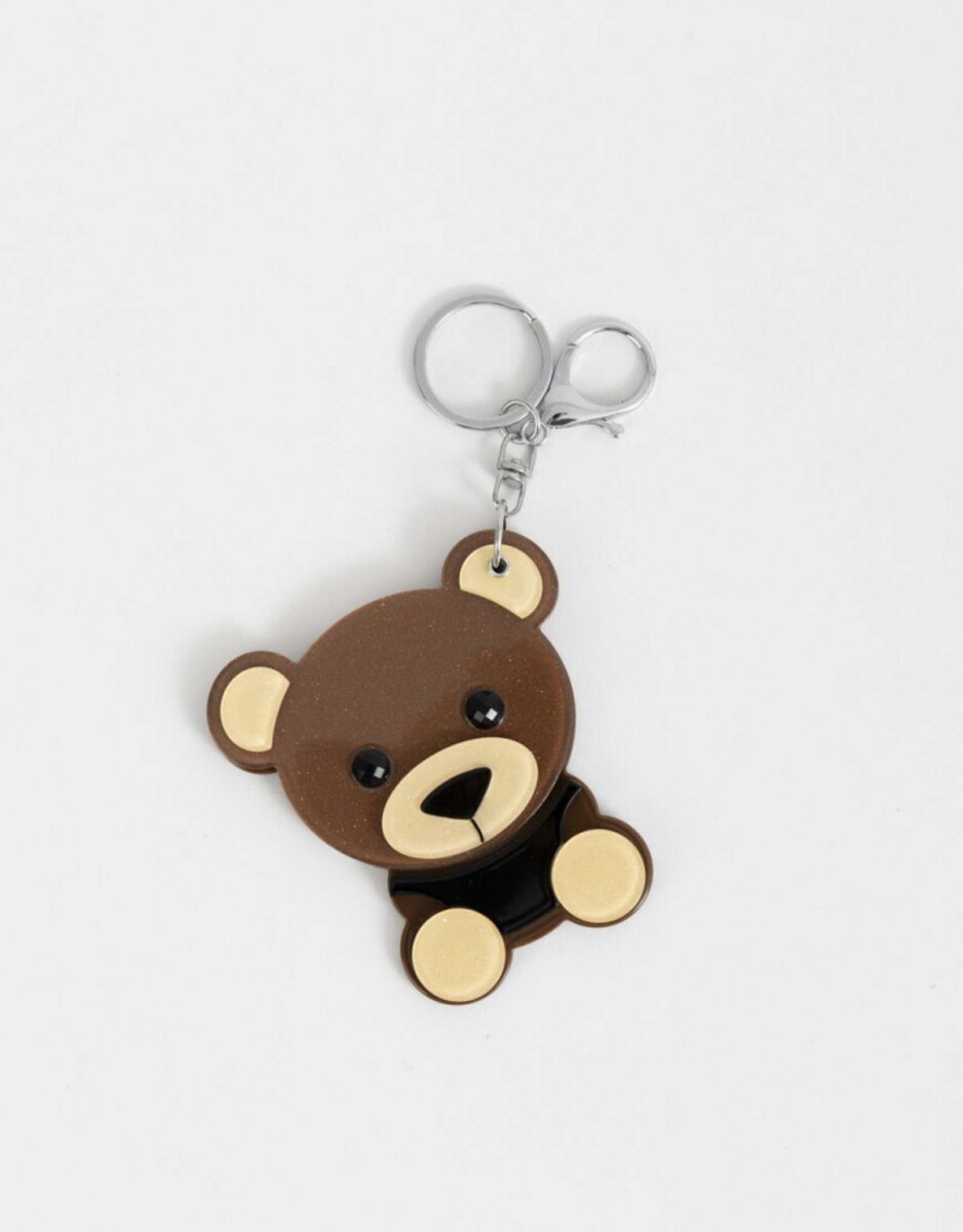 Llavero Y Charm De Osito - Marron Chocolate 