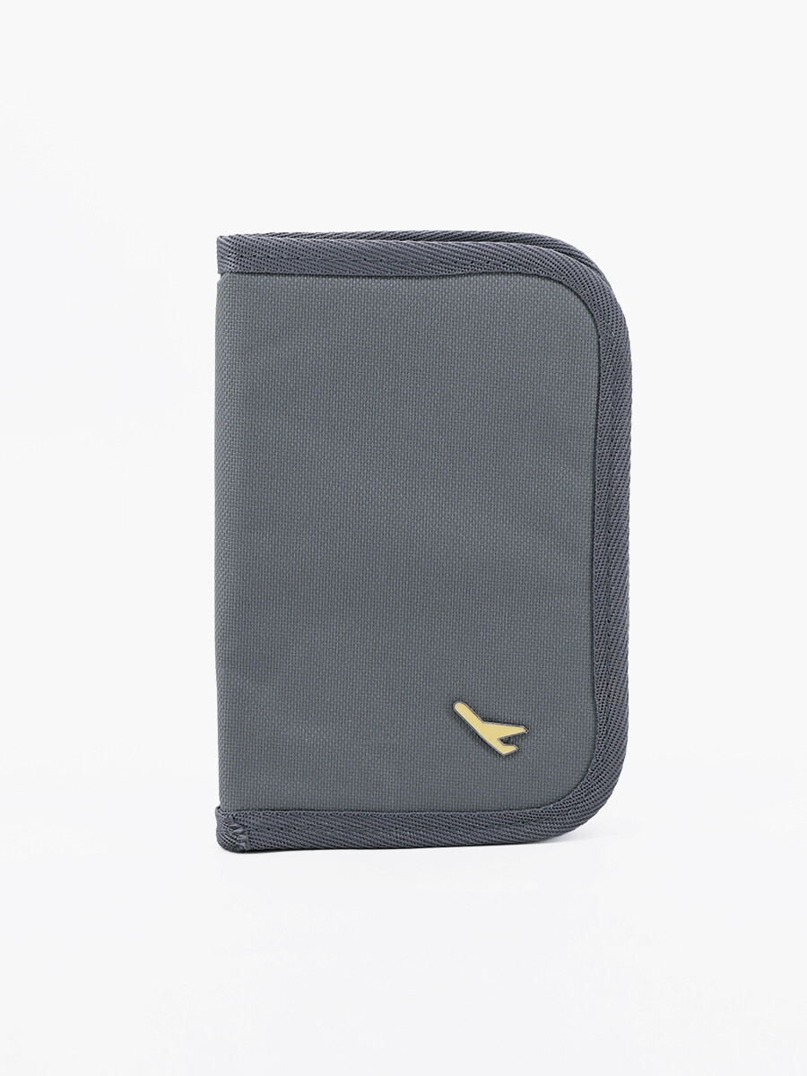 ORGANIZADOR DE DOCUMENTOS DE VIAJE - GRIS 