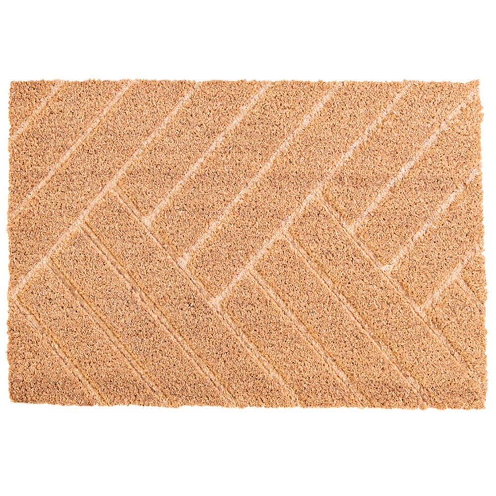 FELPUDO FIBRA-COCO NATURAL-BEIGE PRENSADO