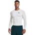 UA HG Armour Comp LS-WHT WHT-100