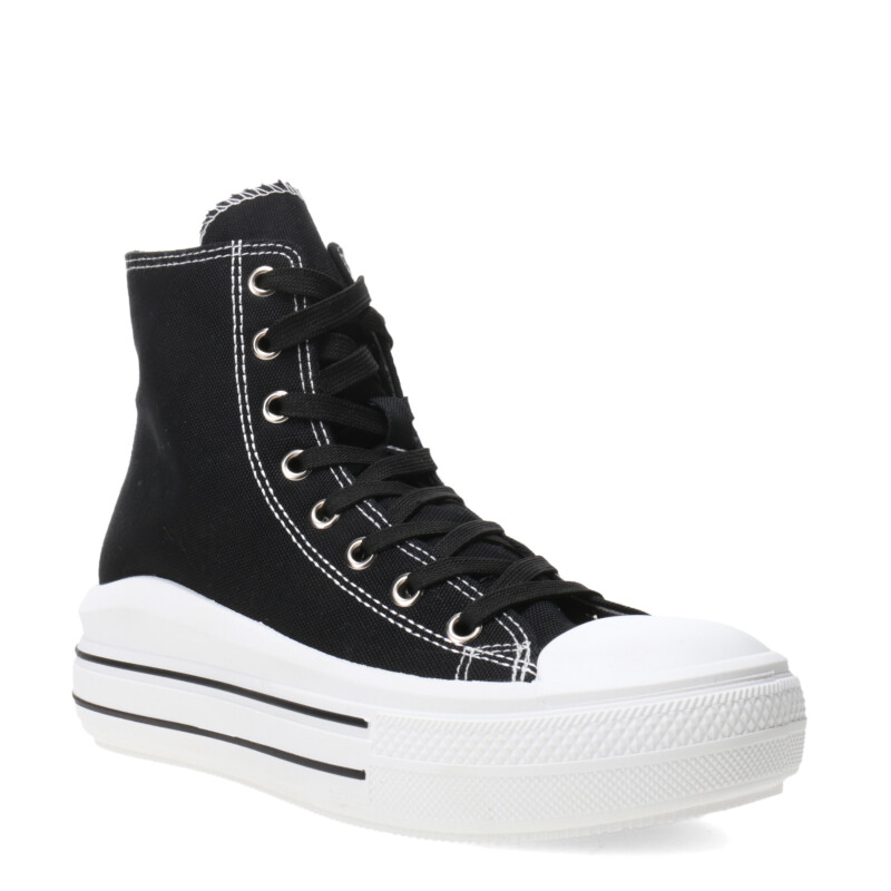 Championes de Mujer Miss Carol Ray Tipo Bota Con Plataforma Negro