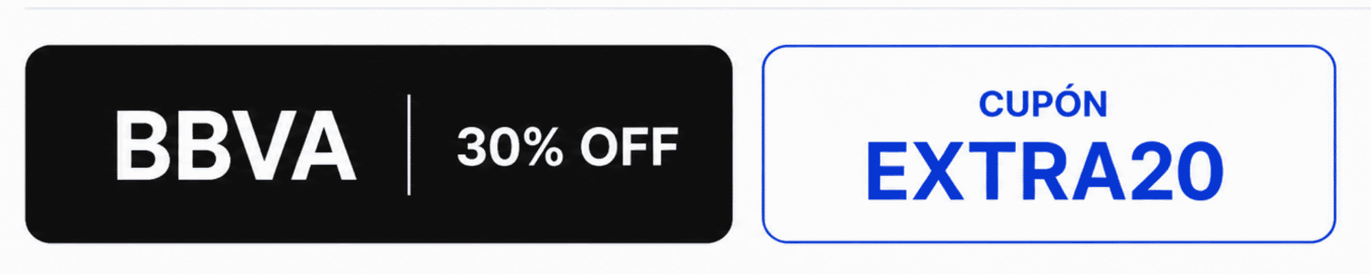 30%OFF BBVA + EXTRA20