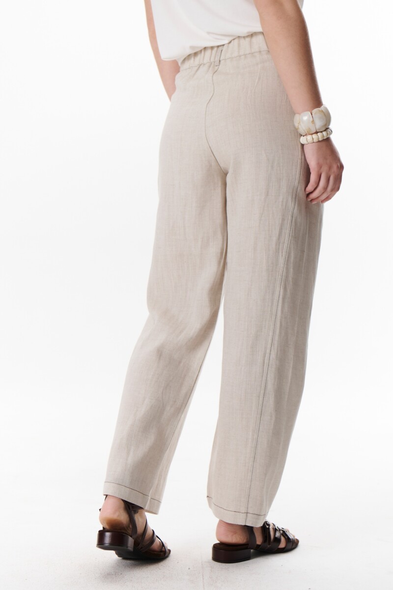 PANTALON LINO SOHO BEIGE