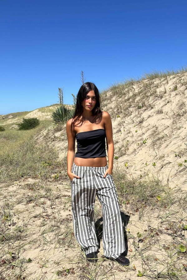 Top Strapless Negro