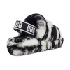 Fluff Yeah Slide Marble W - Mujer Black