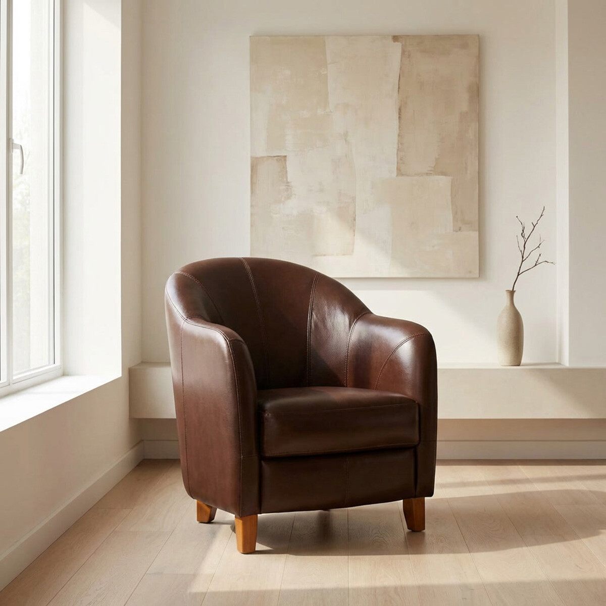 Butaca Gap - Cuero Básico - New Brown 