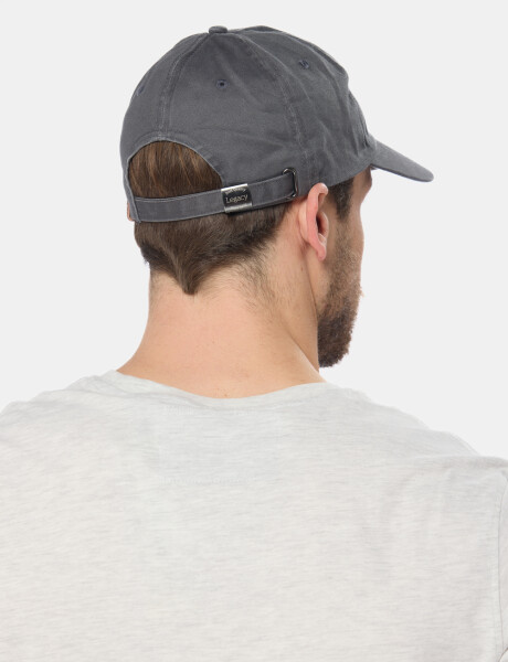 GORRO VISERA DE LONA BORDADO Gris