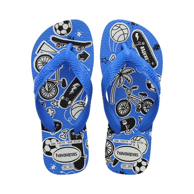 Sandalias Havaianas Kids Athletic Niños Azul/blanco