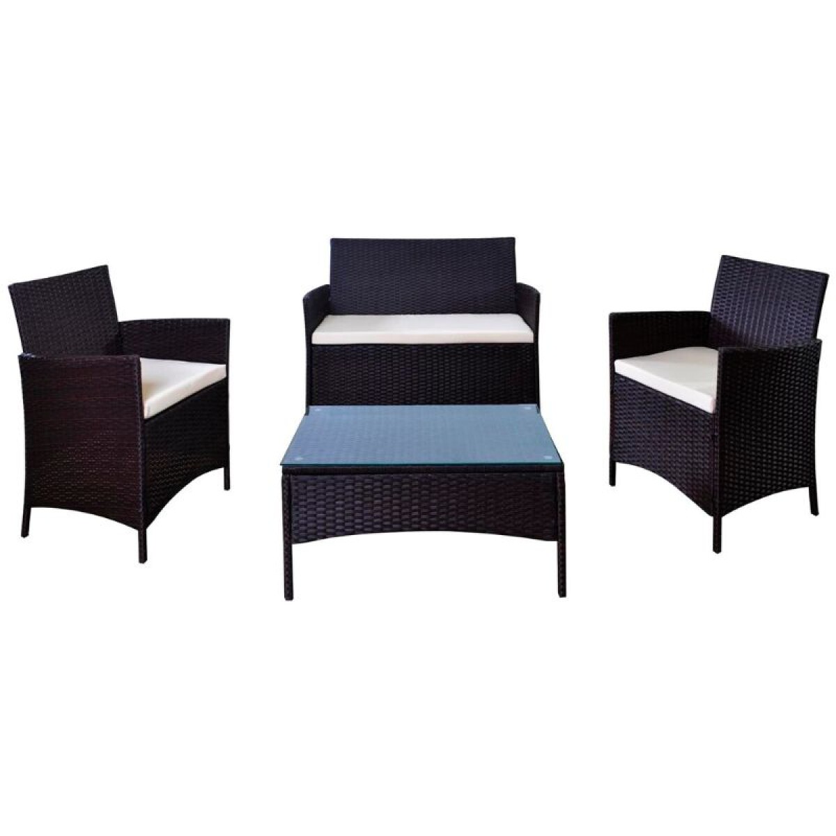 SET DE JARDIN - SIMIL RATTAN 