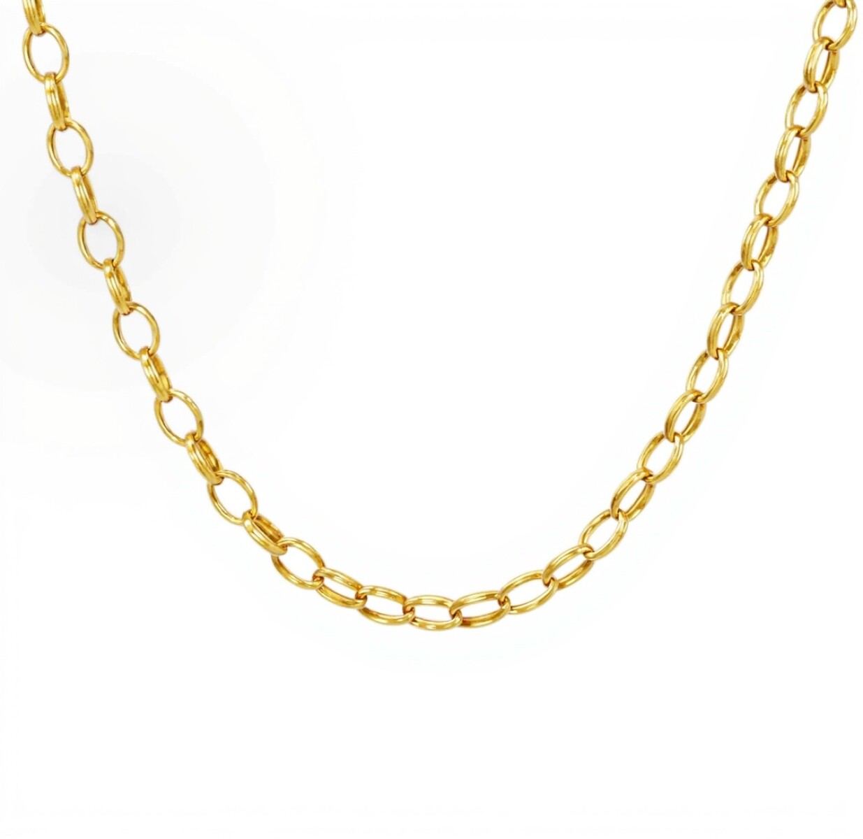 Cadena oro Oval Monet -Oro bajo -Sin Piedra-CD8016 - sinpiedra 