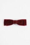 Broche moña terciopelo bordo
