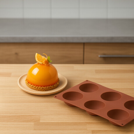Molde Silicona Semiesfera 6 Cavidades Lacor Molde Silicona Semiesfera 6 Cavidades Lacor