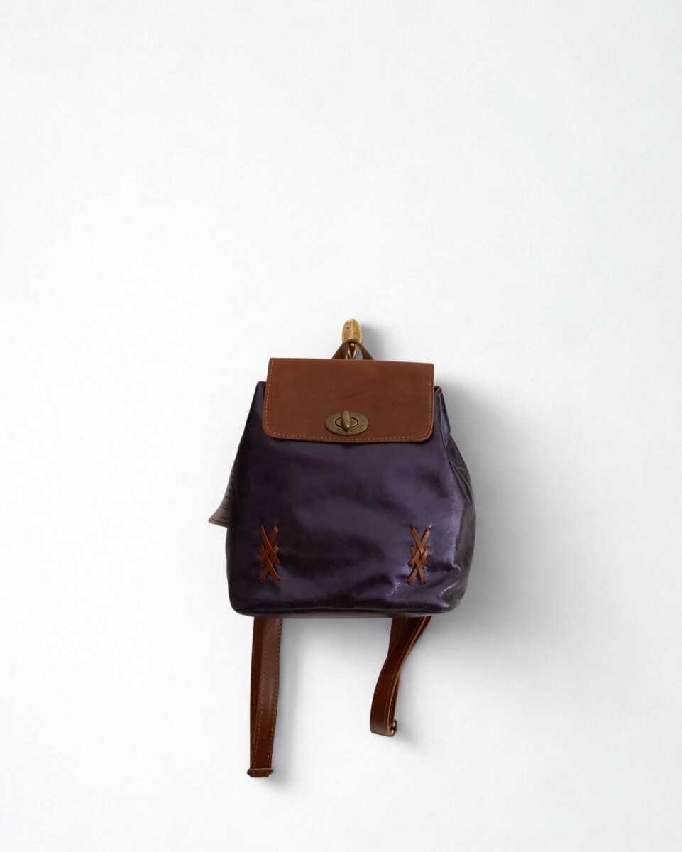 Mochila Travel Azul Metalizado 