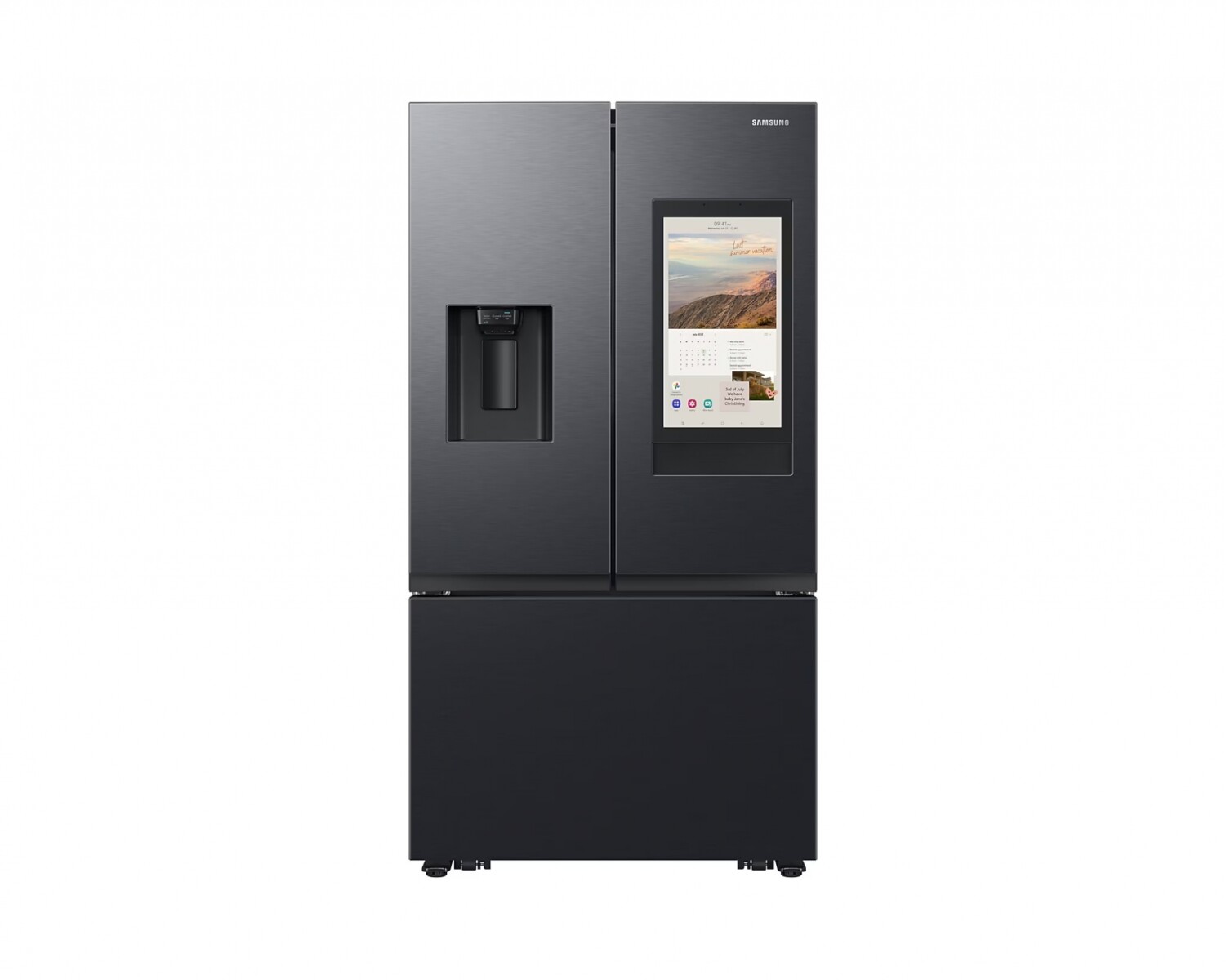 Heladera Samsung French Door 564L SpaceMax Negra con Dispensador de Agua y Hielo RF27CG5910B1 