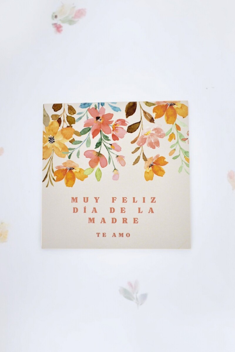 Tarjeta día de la madre 10x10. - DISEÑO 5 