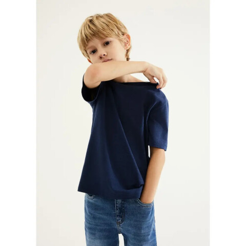 CAMISETA MM MASC AZUL ESCURO