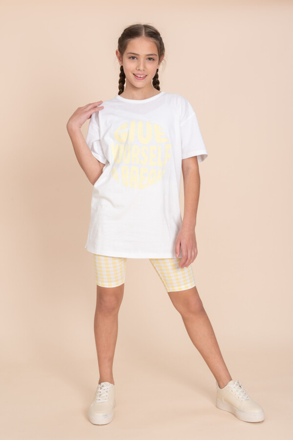 Legging corta Amarillo