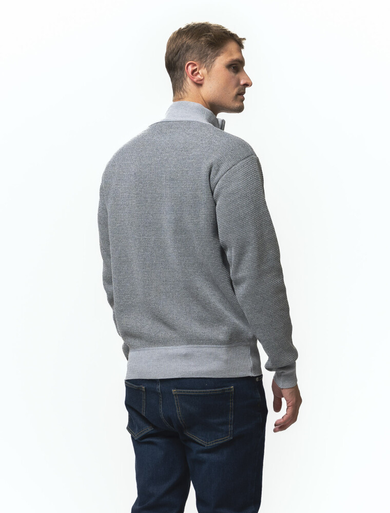 Sweater 1/2 Cierre PALERMO Gris