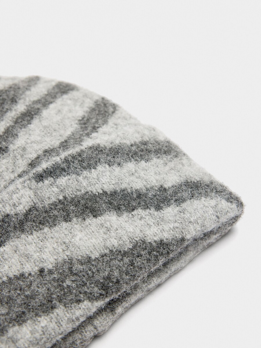 Gorro Estampado Animal Con Dobladillo multicolor