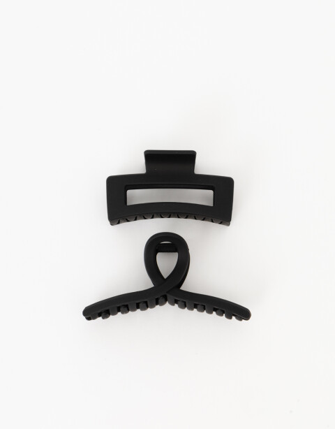 Broches Sets Acrilico Set De Broches Matte - Negro
