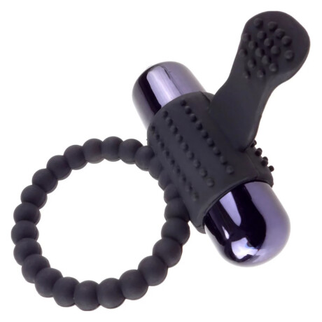 Super Anillo Vibrador Silicona C-Ringz Negro Super Anillo Vibrador Silicona C-Ringz Negro