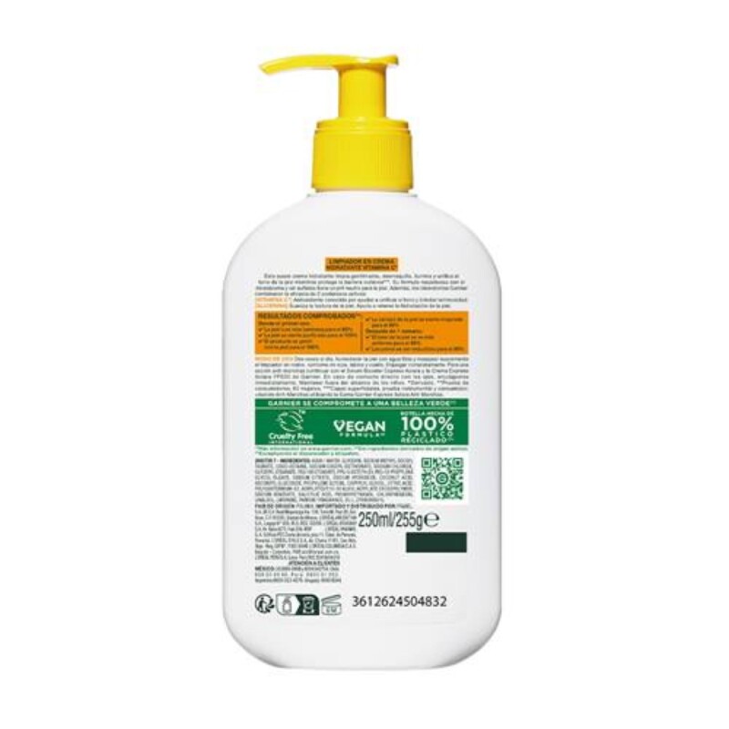 Gel Limpiador Garnier Express Aclara con Vitamina C 250ml Gel Limpiador Garnier Express Aclara con Vitamina C 250ml