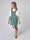 Pichi Cuadro Vichy Con Smock Verde