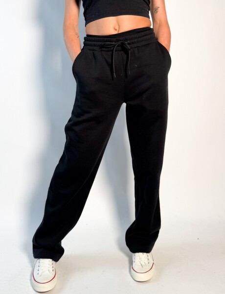 Jogger de algodon sin puño Maya Negro