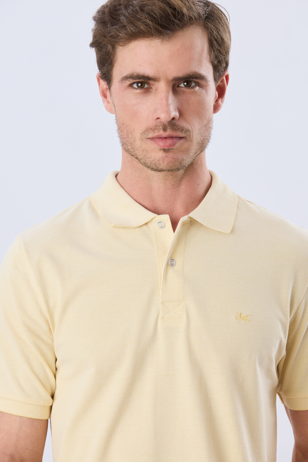 REMERA POLO LISA PIQUÉ Amarillo