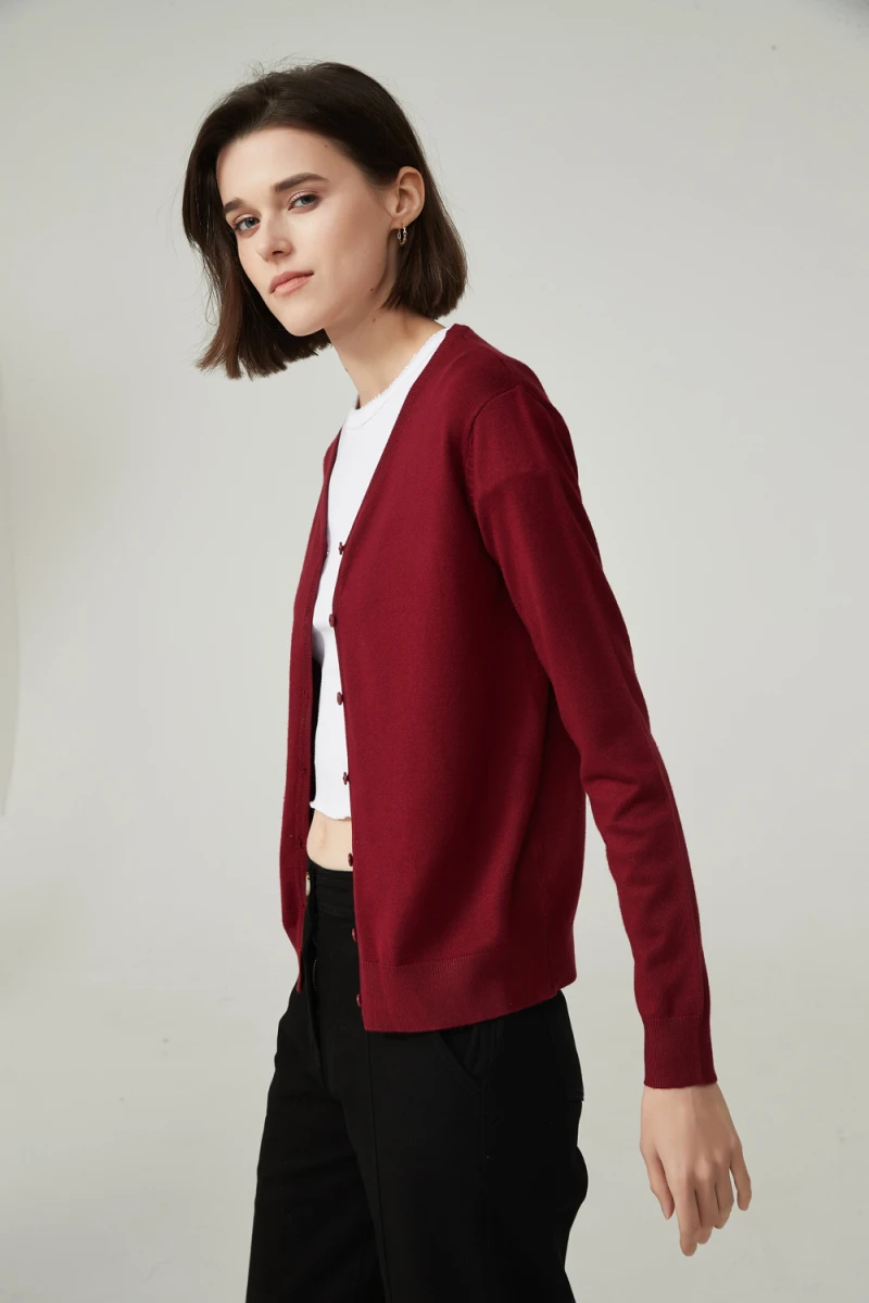 Cardigan Stratford - Bordeaux — Indian