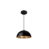 COLGANTE CLEO E27 NEGRO Y DORADO 30CM COLGANTE CLEO E27 NEGRO Y DORADO 30CM